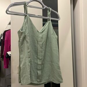Light green flowy top; size S